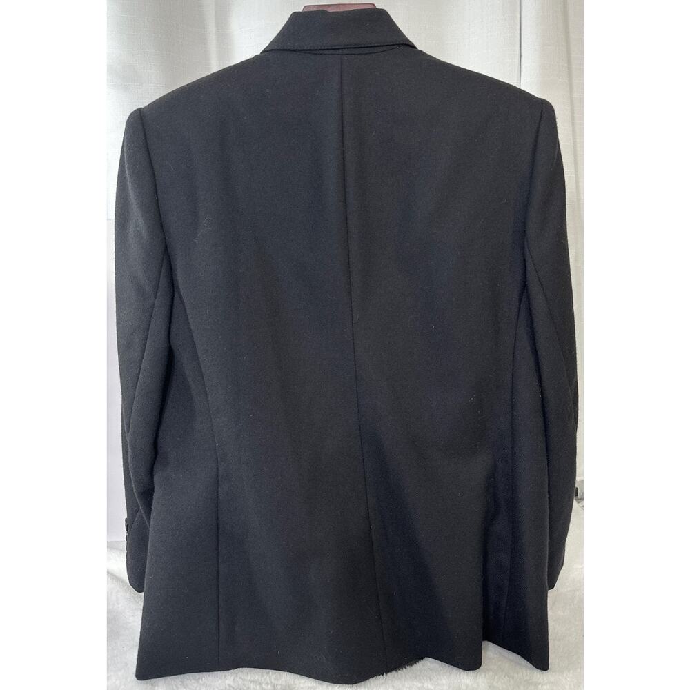 JENNIFER MOORE Black 100% New Wool Y2K Blazer Size 8 - Picture 3 of 4
